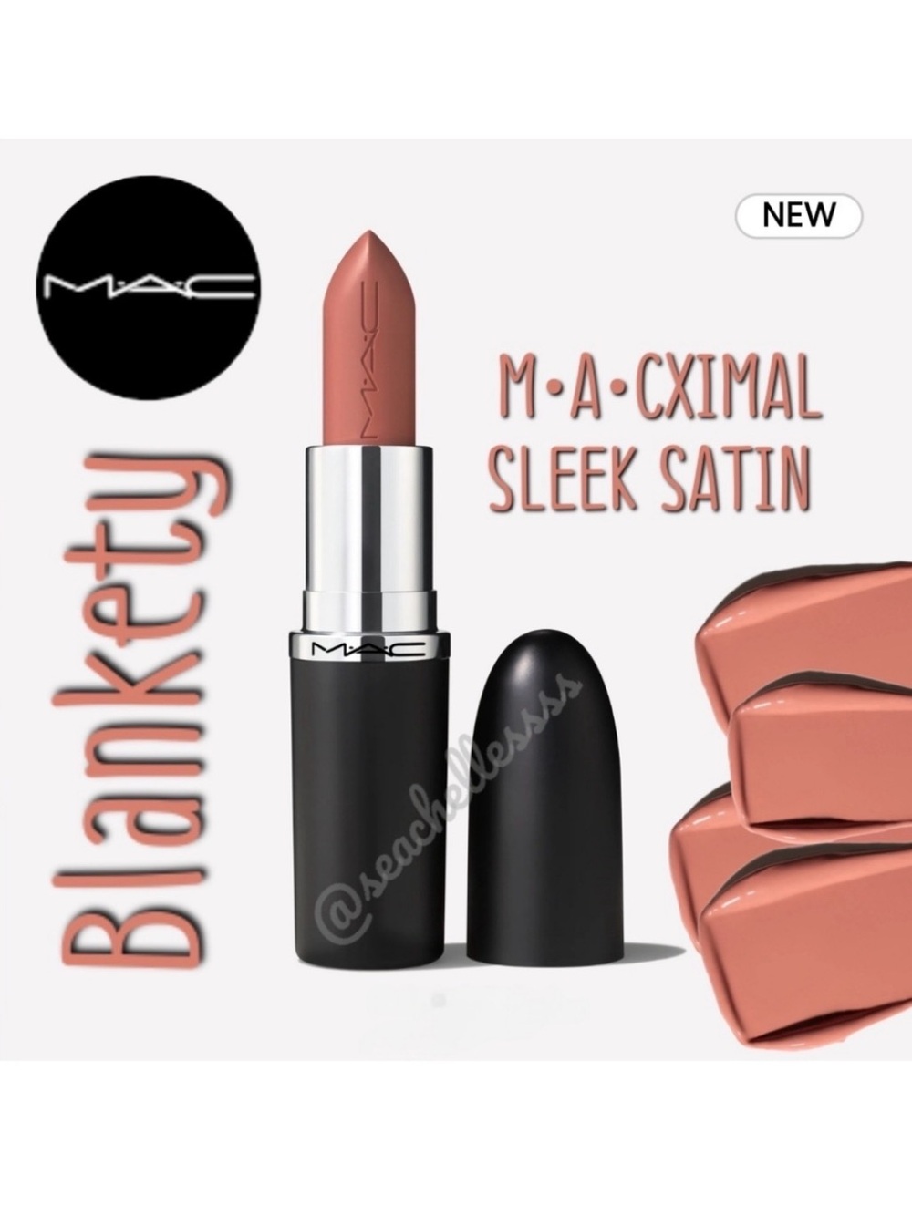 MACXIMAL Sleek Satin Lipstick Blankety Beige Pink Brand New in Box